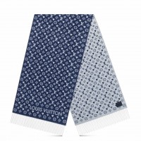 Louis Vuitton Blue Game On Scarf M77640 Louis Vuitton Blue Game On Scarf M77640
