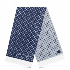 Louis Vuitton Blue Game On Scarf M77640 Louis Vuitton Blue Game On Scarf M77640