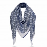 Louis Vuitton Blue Monogram Denim Shawl M71376