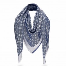 Louis Vuitton Blue Monogram Denim Shawl M71376 Louis Vuitton Blue Monogram Denim Shawl M71376