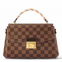 Louis Vuitton Braided Croisette Bag In Damier Ebene Canvas N40451