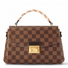 Louis Vuitton Braided Croisette Bag In Damier Ebene Canvas N40451 Louis Vuitton Braided Croisette Bag In Damier Ebene Canvas N40451