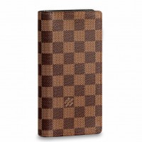 Louis Vuitton Brazza Wallet In Damier Ebene Canvas N60017