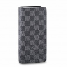 Louis Vuitton Brazza Wallet In Damier Graphite Canvas N62665 Louis Vuitton Brazza Wallet In Damier Graphite Canvas N62665