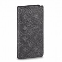 Louis Vuitton Brazza Wallet In Monogram Eclipse Canvas M61697
