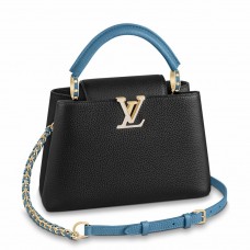 Louis Vuitton Capucines BB Bag in Black Taurillon Leather M59653