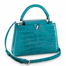Louis Vuitton Capucines BB Bag In Crocodile-embossed Leather N91698