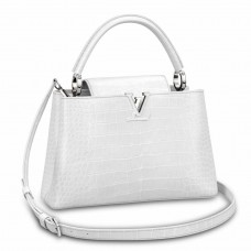 Louis Vuitton Capucines BB Bag In Crocodile-embossed Leather N93691