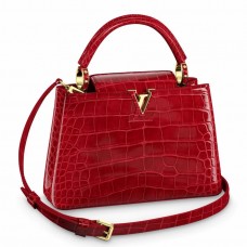 Louis Vuitton Capucines BB Bag In Crocodile-embossed Leather N93992