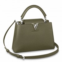 Louis Vuitton Capucines BB Bag in Green Taurillon Leather M57227