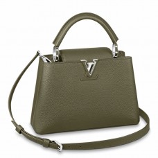 Louis Vuitton Capucines BB Bag in Green Taurillon Leather M57227