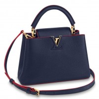 Louis Vuitton Capucines BB Bag in Navy Taurillon Leather M52693