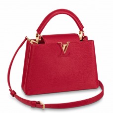 Louis Vuitton Capucines BB Bag in Red Taurillon Leather M52689