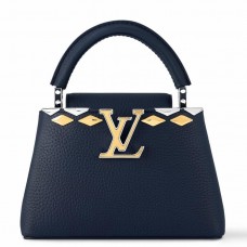 Louis Vuitton Capucines Mini Bag with Malletage Signature M12751 Louis Vuitton Capucines Mini Bag with Malletage Signature M12751