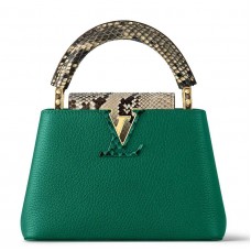 Louis Vuitton Capucines Mini Bag with Python Leather N80931 Louis Vuitton Capucines Mini Bag with Python Leather N80931