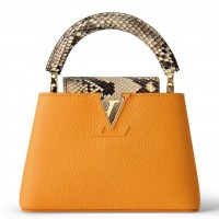 Louis Vuitton Capucines Mini Bag with Python Leather N81410