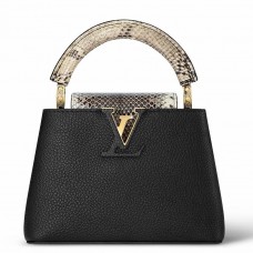 Louis Vuitton Capucines Mini Bag with Python Leather N96467 Louis Vuitton Capucines Mini Bag with Python Leather N96467