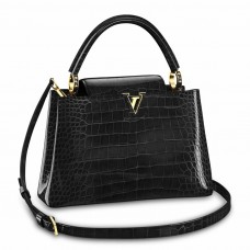 Louis Vuitton Capucines MM Bag In Crocodile-embossed Leather N92967 Louis Vuitton Capucines MM Bag In Crocodile-embossed Leather N92967