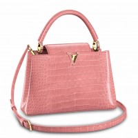 Louis Vuitton Capucines MM Bag In Crocodile-embossed Leather N94260