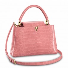 Louis Vuitton Capucines MM Bag In Crocodile-embossed Leather N94260
