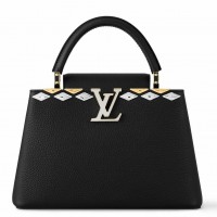 Louis Vuitton Capucines MM Bag with Malletage Signature M12135