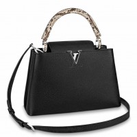 Louis Vuitton Capucines MM Bag with Python Leather Handle N92800 Louis Vuitton Capucines MM Bag with Python Leather Handle N92800