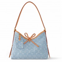 Louis Vuitton CarryAll PM Bag in Monogram Denim M11462