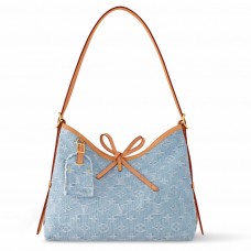 Louis Vuitton CarryAll PM Bag in Monogram Denim M11462 Louis Vuitton CarryAll PM Bag in Monogram Denim M11462