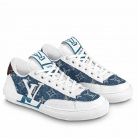 Louis Vuitton Charlie Sneakers In Blue Monogram Denim Louis Vuitton Charlie Sneakers In Blue Monogram Denim