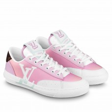 Louis Vuitton Charlie Sneakers In Pink Gradient Leather
