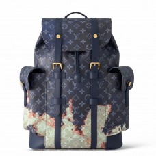 Louis Vuitton Christopher MM Backpack in Monogram Bleach Canvas M46805 Louis Vuitton Christopher MM Backpack in Monogram Bleach Canvas M46805