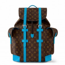 Louis Vuitton Christopher MM Backpack in Monogram Macassar Canvas M12729 Louis Vuitton Christopher MM Backpack in Monogram Macassar Canvas M12729