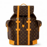 Louis Vuitton Christopher MM Backpack in Monogram Macassar Canvas M13202
