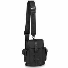 Louis Vuitton Christopher XS Bag In Black Leather M58495 Louis Vuitton Christopher XS Bag In Black Leather M58495