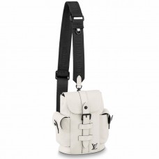 Louis Vuitton Christopher XS Bag In White Leather M58493 Louis Vuitton Christopher XS Bag In White Leather M58493