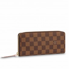 Louis Vuitton Clemence Wallet In Damier Ebene Canvas N41626