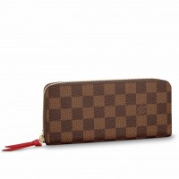 Louis Vuitton Clemence Wallet In Damier Ebene Canvas N60534 Louis Vuitton Clemence Wallet In Damier Ebene Canvas N60534