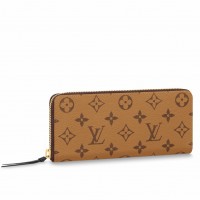 Louis Vuitton Clemence Wallet In Monogram Reverse Canvas M82336 Louis Vuitton Clemence Wallet In Monogram Reverse Canvas M82336