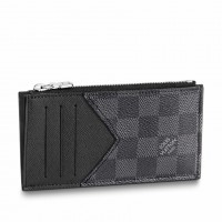 Louis Vuitton Coin Card Holder In Damier Graphite Canvas N64038 Louis Vuitton Coin Card Holder In Damier Graphite Canvas N64038