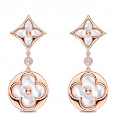 Louis Vuitton Color Blossom Long Earrings Q96668 Louis Vuitton Color Blossom Long Earrings Q96668