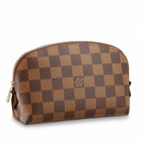 Louis Vuitton Cosmetic Pouch In Damier Ebene Canvas N47516 Louis Vuitton Cosmetic Pouch In Damier Ebene Canvas N47516