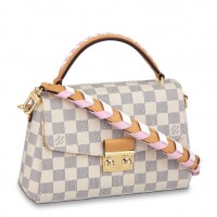 Louis Vuitton Damier Azur Croisette Bag With Braided Strap N50053 Louis Vuitton Damier Azur Croisette Bag With Braided Strap N50053