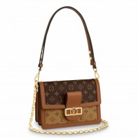 Louis Vuitton Dauphine MM Bag In Monogram Reverse Canvas M45958