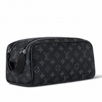 Louis Vuitton Dopp Kit Toilet Pouch in Monogram Eclipse Canvas M46354