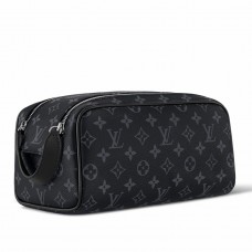 Louis Vuitton Dopp Kit Toilet Pouch in Monogram Eclipse Canvas M46354 Louis Vuitton Dopp Kit Toilet Pouch in Monogram Eclipse Canvas M46354