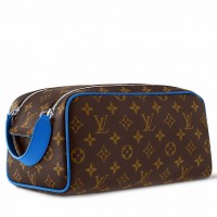 Louis Vuitton Dopp Kit Toilet Pouch in Monogram Macassar Canvas M46763 Louis Vuitton Dopp Kit Toilet Pouch in Monogram Macassar Canvas M46763