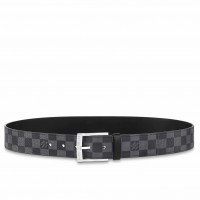 Louis Vuitton Downtown 40mm Belt In Damier Graphite Canvas M0374V