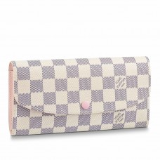 Louis Vuitton Emilie Wallet In Damier Azur Canvas N41625