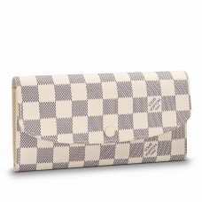 Louis Vuitton Emilie Wallet In Damier Azur Canvas N63546