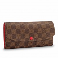 Louis Vuitton Emilie Wallet In Damier Ebene Canvas N63544 Louis Vuitton Emilie Wallet In Damier Ebene Canvas N63544